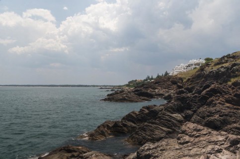 View of the sea from Punta Ballena, Punta del Este Uruguay