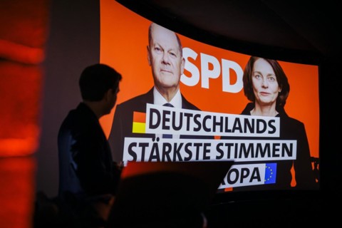 SPD Secretary General Kevin Kuehnert at the presentation of the European election campaign. Berlin,
