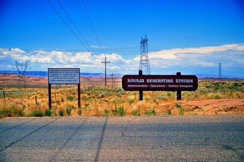 Navajo National Monument, sign for memorial site and archaeological reserve, within the Indian