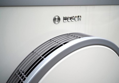 Bosch Compress 7400i AW air-to-water heat pump, logo, outdoor unit, building services, Stuttgart,