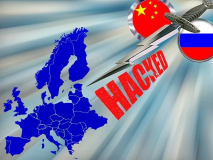 Symbolic image, cyber war Russia China, cyber security, cyber attacks worldwide, computer crime,