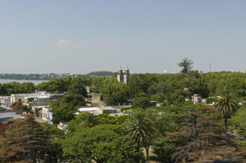 Colonia del Sacramento, Uruguay, 14th January 2022, Aerial view of Colonia del Sacramento