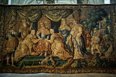 Tapestry called the clemency of Clovis, work by Francois Chauveau, 17th century, France, Europe