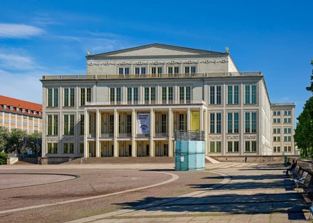 Leipzig Opera at Augustusplatz, Leipzig, Saxony, Germany, Europe