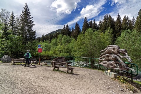 Illersprung, confluence of the Trettach, Breitach and Stillach rivers, between Oberstdorf and Fish,