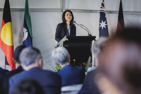 Annalena Baerbock (Buendnis 90/Die Gruenen), Federal Foreign Minister, photographed during the