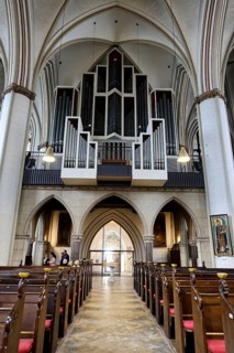 Main organ, St Peter's Church, parish church, start of construction 1310, Moenckebergstrasse,