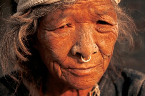 Roadworker, dirty, portrait, woman, Nepal, Asia