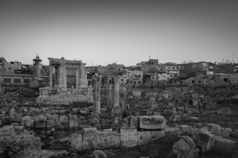 Temple of baco. Ruins of Baalbek. Ancient city of Phenicia located in the Beca valley in Lebanon.