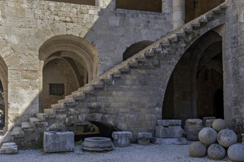 Archaeological Museum, former hospital of the Order of St John, 15th century, Old Town, Rhodes