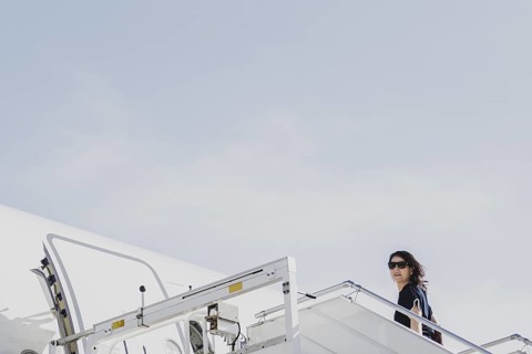 Annalena Baerbock (Buendnis 90/Die Gruenen), Federal Foreign Minister, photographed in front of