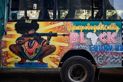 Matatu, public transport, deco, black, black woman, black power, nairobi, kenya