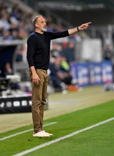 Coach Pellegrino Matarazzo TSG 1899 Hoffenheim on the sidelines, gestures, gesture, PreZero Arena,