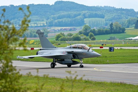 Dassault Rafale B twin-seater multi-role combat aircraft of the French Air Force Armee de l'Air,