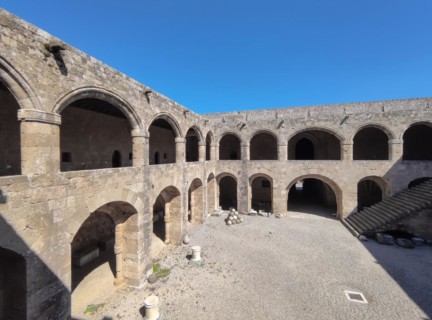Two-storey building with surrounding arcade, Archaeological Museum in the former hospital of the