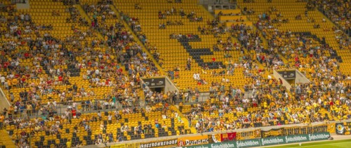 Gluecksgas-Stadion, Dynamo Dresden football stadium, Dresden, Saxony, Germany, Europe