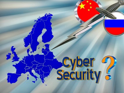 Symbolic image, cyber war Russia China, cyber security, cyber attacks worldwide, computer crime,