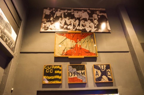 Montevideo, Uruguay, enero 02, 2024: Soccer museum, located inside the Centenario Stadium, South