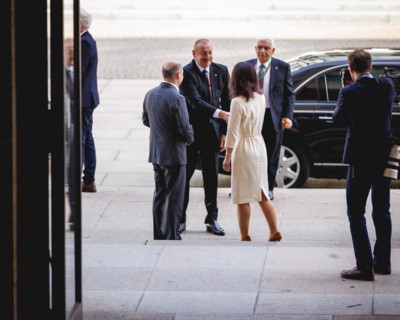 (L-R) Olaf Scholz, Federal Chancellor, and Annalena Baerbock, Federal Foreign Minister, in