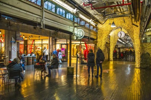 Chelsea Market, trendy food hall in the former Oreo chocolate factory, now owned by Google,