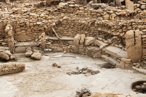 Neolithic archaeological site of Karahan Tepe, Circular stone structure with T Shape pillars,