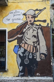 Murals in Orgosolo, Nuoro province, Sardinia, Italy, South Europe, Europe