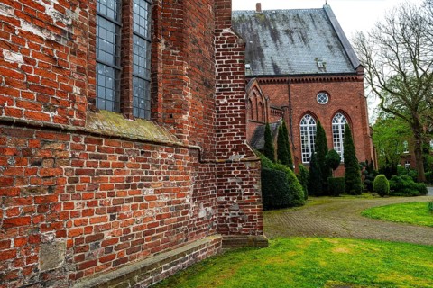 Protestant Reformed St George's Church in the small town of Weener, district of Leer, Rheiderland,
