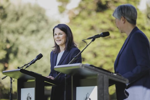 (L-R) Annalena Baerbock (Alliance 90/The Greens), Federal Foreign Minister, and Penny Wong, Foreign