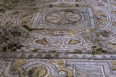 Floor mosaic, Archaeological Museum, former hospital of the Order of St John, 15th century, Old