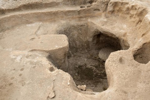 Neolithic archaeological site of Karahan Tepe, Circular stone structure with T Shape pillars,