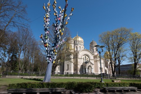 Cathedral of the Nativity of Christ, the largest Russian Orthodox church in the Baltic States,