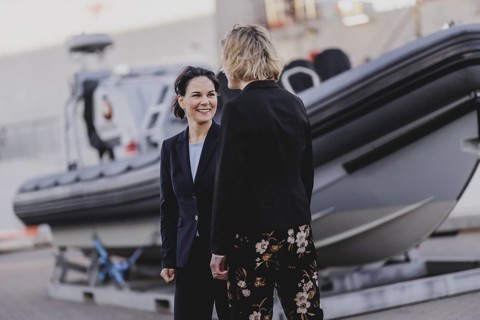 Annalena Baerbock (Buendnis 90/Die Gruenen), Federal Foreign Minister, photographed during a visit