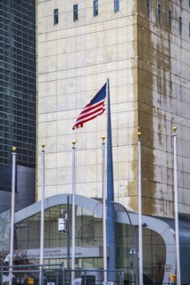 US Mission to the United Nations opposite the UN headquarters in New York