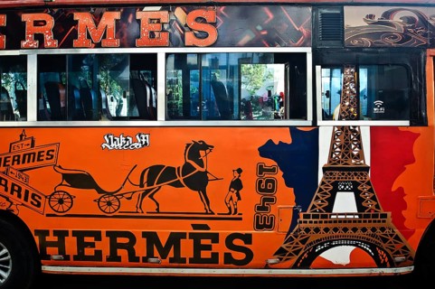 Matatu, public transport, deco, hermes, paris, france, french culture, nairobi, kenya
