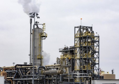 Duncombe, Iowa, A Koch Industries fertilizer plant. Koch is one of only four companies that control