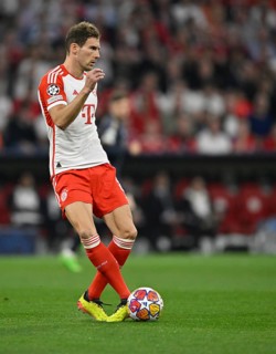 Leon Goretzka FC Bayern Munich FCB (08) Action on the ball, Champions League, CL, Allianz Arena,