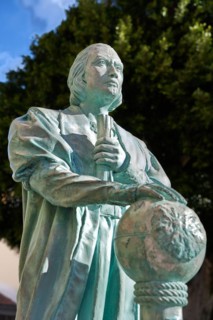 Statue of Christof Columbus, at the Plaza de la Constitucion, San Sebastian de La Gomera, La