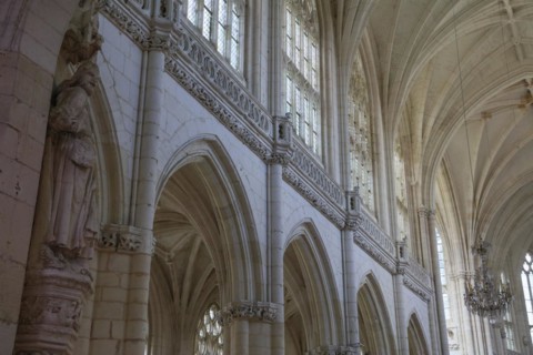 Abbey church Benedictine monastery Abbaye de Saint-Riquier, Somme department, Hauts-de-France