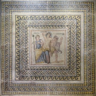 Dionysus and Telete Skyrtos mosaic, Zeugma mosaic Museum, Gaziantep, Turkey, Asia