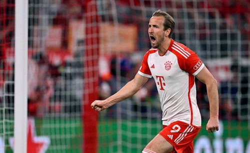Goal celebration Harry Kane FC Bayern Munich FCB (09) Gesture, Gesture, Champions League, CL,
