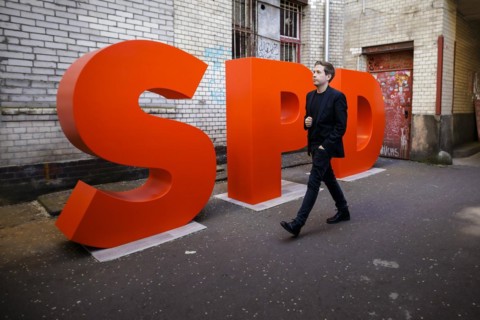 SPD Secretary General Kevin Kuehnert at the presentation of the European election campaign. Berlin,