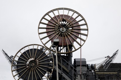 External coaling on the Rhine-Herne Canal for STEAG's hard coal-fired power station, Herne, Ruhr