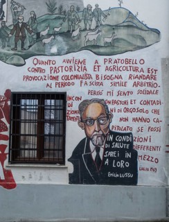 Political murals in Orgosolo, Nuoro province, Sardinia, Italy, South Europe, Europe