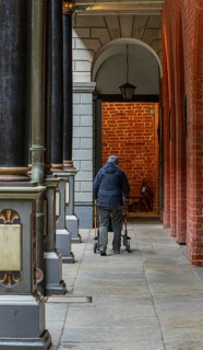Colonnade, Stralsund Town Hall, Baltic Sea, Mecklenburg-Western Pomerania, Germany, Europe