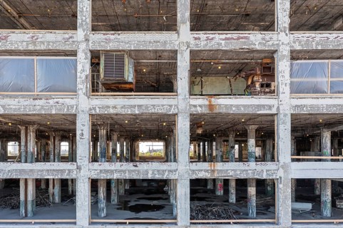 Detroit, Michigan, The abandoned Fisher Body 21 auto factory is being converted to Fisher 21 Lofts,