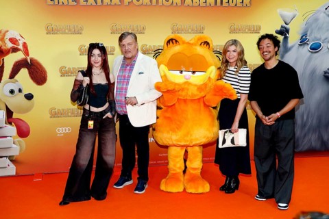 Anni The Duiker, Hape Kerkeling, Anke Engelke and Aurel Mertz at the German premiere of the film