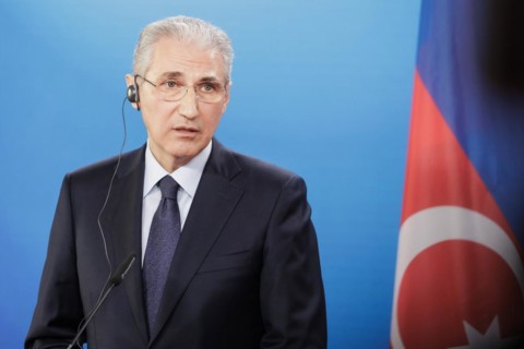 Annalena Baerbock (Alliance 90/The Greens) (not pictured), Federal Foreign Minister, and Mukhtar