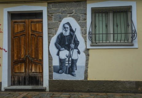 Murals in Orgosolo, Nuoro province, Sardinia, Italy, South Europe, Europe
