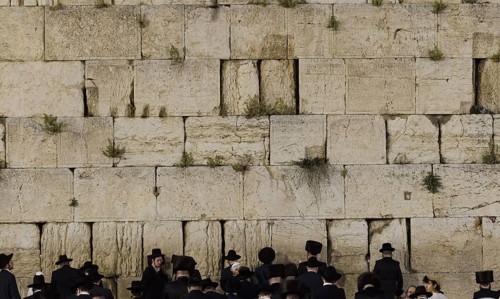 Wailing Wall, Western Wall, Jewish Quarter, Kotel, in the Old City of Jerusalem, Jerusalem, 23.04