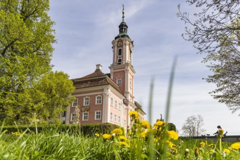 Birnau pilgrimage church, baroque church on the north shore of Lake Constance,